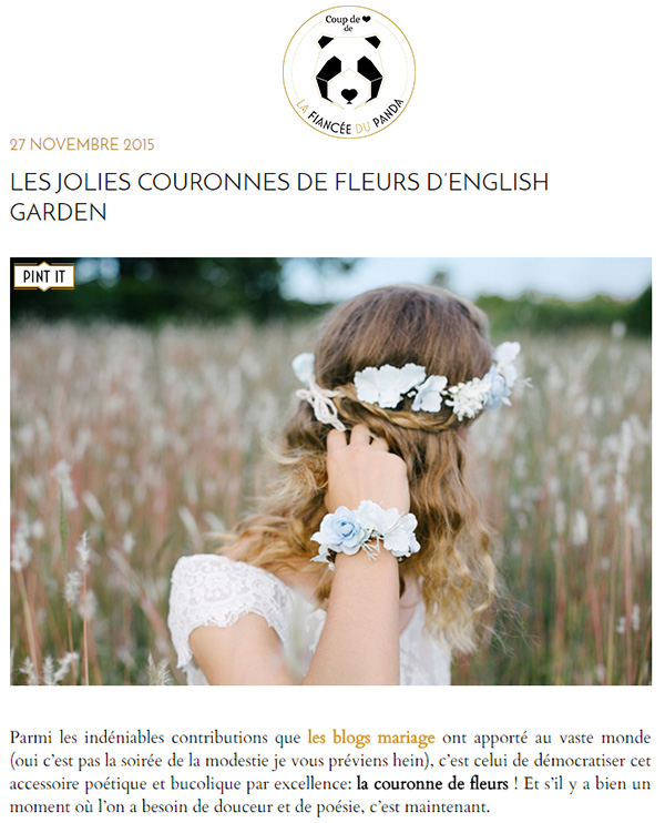 Article La mariée aux pieds nus